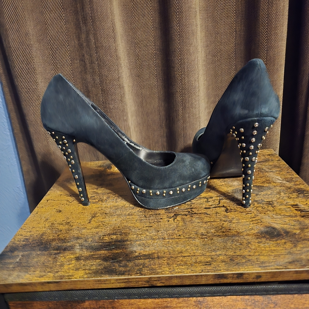 Steve Madden Black Studded Heels
